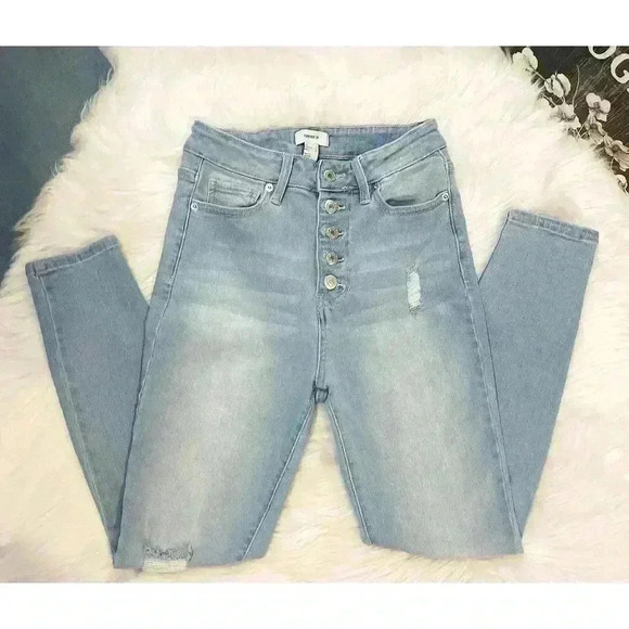 Forever21 High Rise Ankle Skinny Jeans - Picture 3 of 4